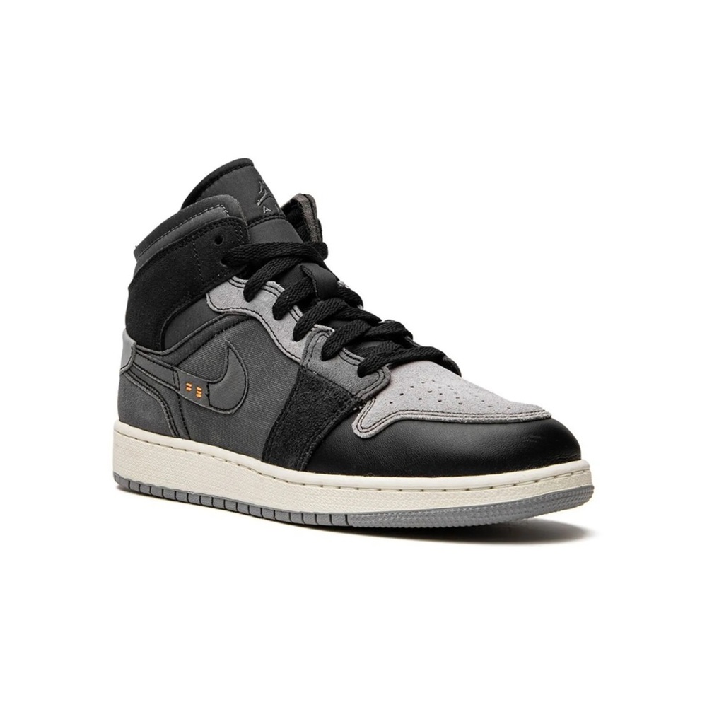 Nike Air Jordan 1 Mid Black Gray – Size 6 – Like New
